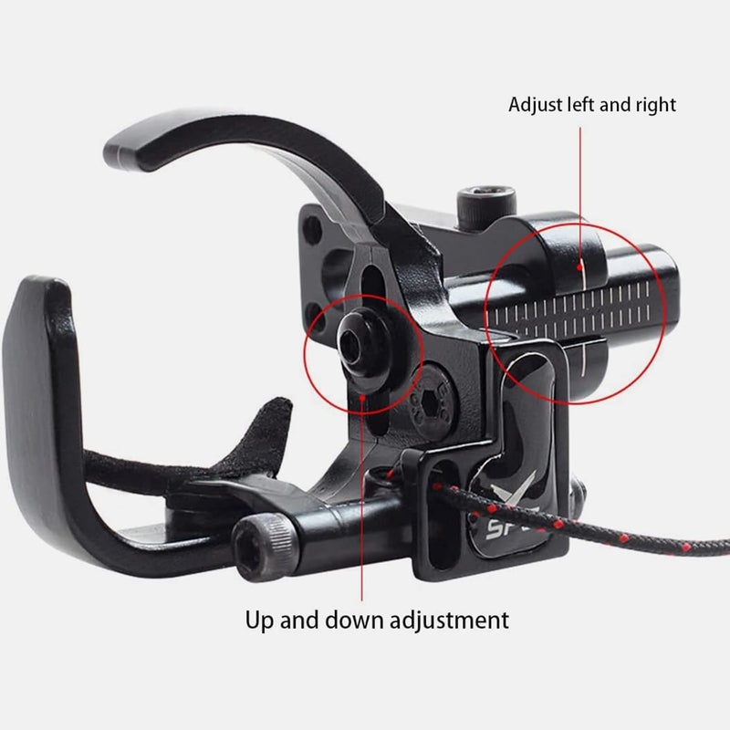 SOPOGER Drop Away Arrow Rest - Upgrade Archery Rest for Compound Bow Metal Adjustment Black Recurve Fall Away Arrow Rest Right Hand Hunting Target Shooting (Upgrade Rest) - Image 3